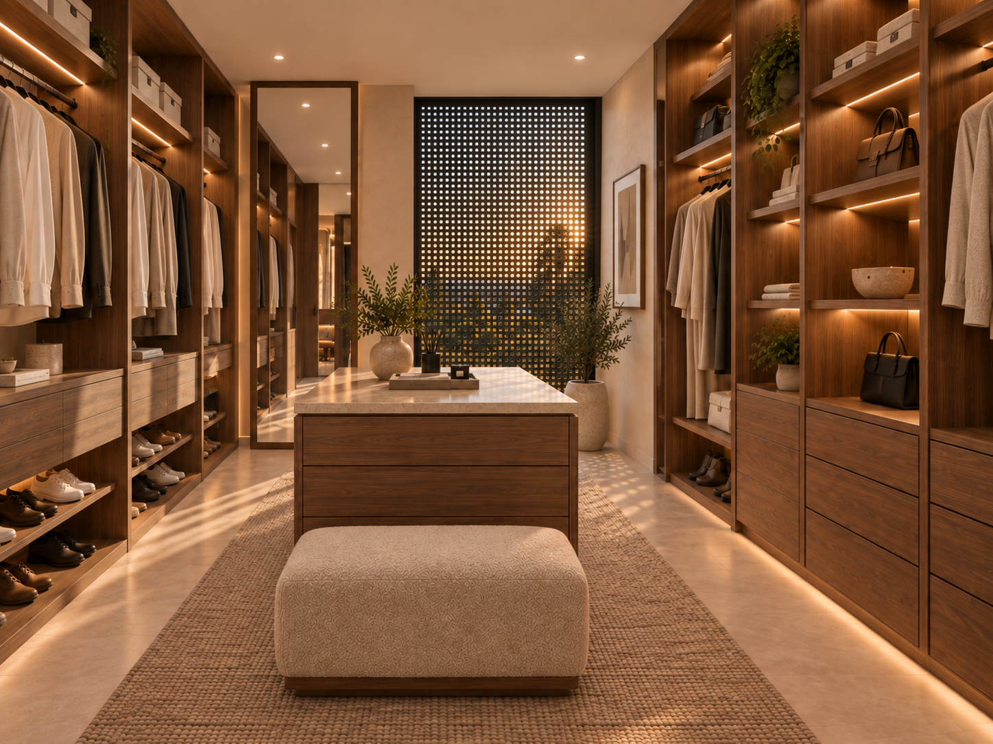 Casa Otay: vestidor, render de la propuesta